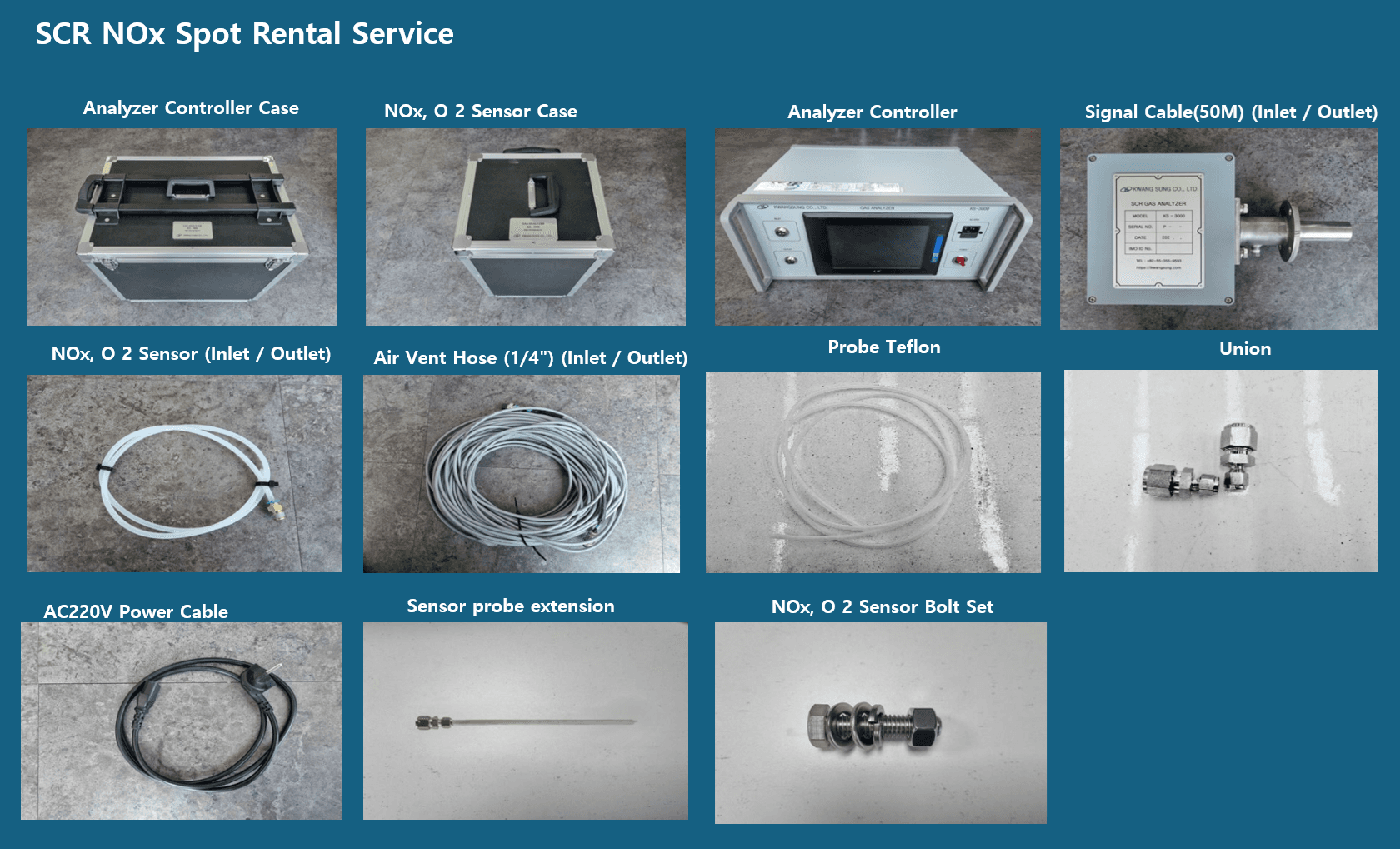 NOx Spot Test Device Rental & Technical Support service illustration